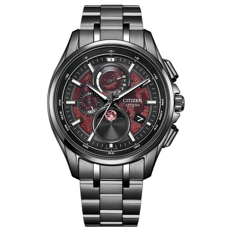 

CITIZEN Attesa Series Black Titanium™ Series 100m Waterproof Perpetual Calendar Date Display World Time Solar Quartz Super Titanium Strap 4 BY1005-73Z чорний