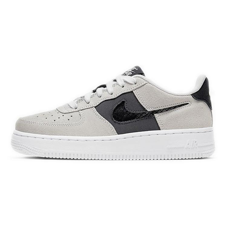 New Nike Air Force 1 Low White Iron Grey GS CJ4093-100