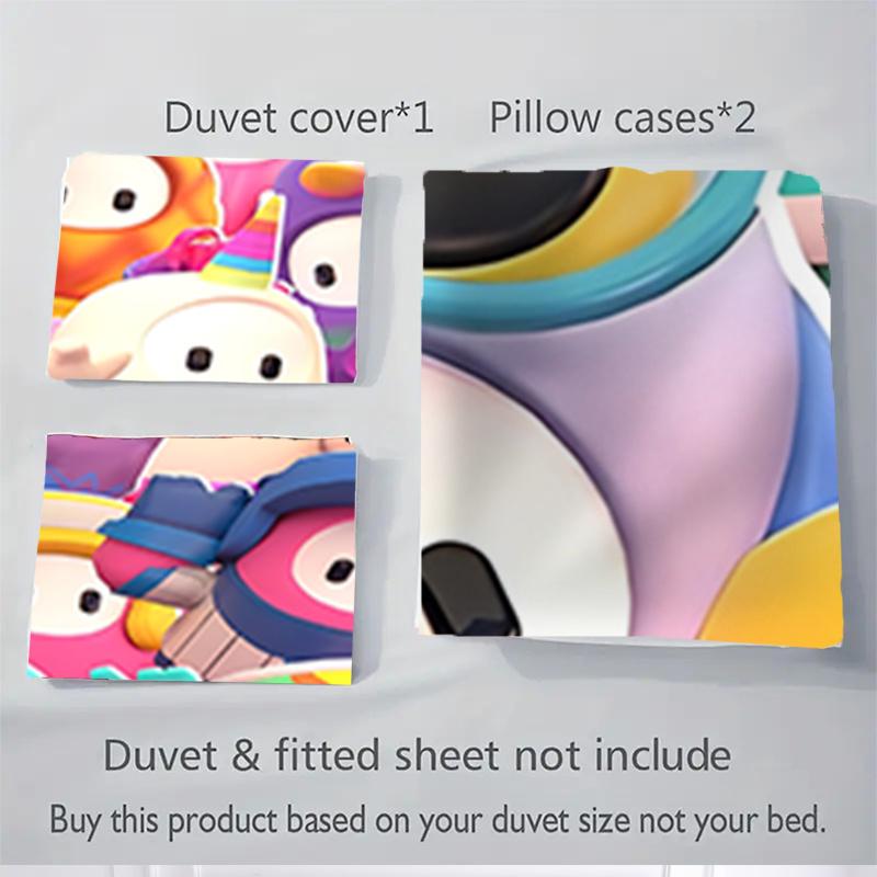 3pcs Colorful Cartoon Animal Print Bedding Set-Universal Three-Piece Suit for Bedroom, Guest Room, Living Room, Hotel Decorations-Perfect Gi