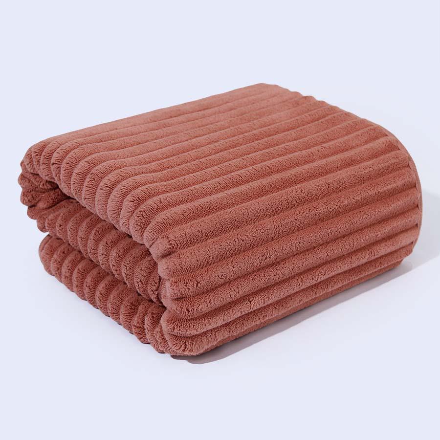 Thickened Quick-Dry Coral Fleece Bath Towel - Absorbent, Non-Shedding, Ideal for Household & Hair Drying