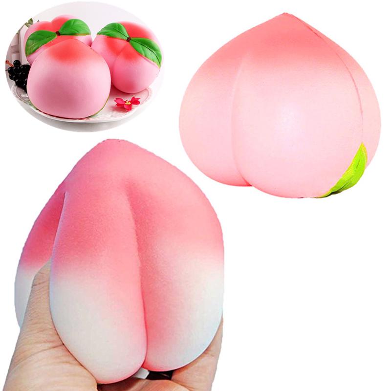 10CM Pfirsich Squishy Langsam Steigenden Jumbo Nette Süße Creme Duftenden Brot Kuchen Kinder Spielzeug Weihnachten Geschenk
