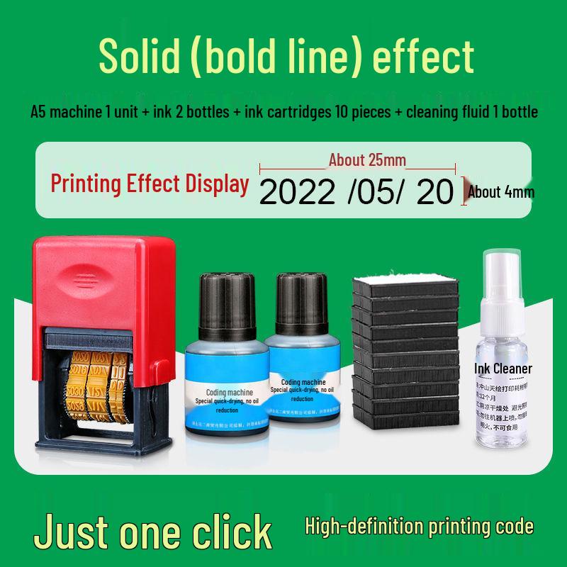 

Manual Ink Stamp Coding Machine for Food Packaging