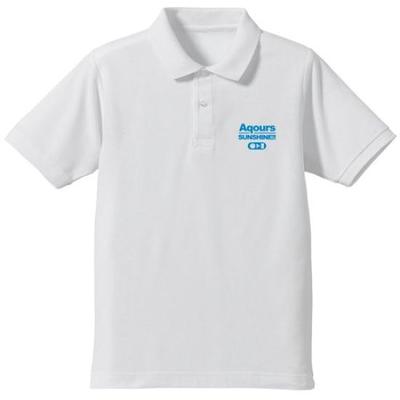 Love Live Sunshine Aqours Polo Shirt, Size M, White, 0367-0694