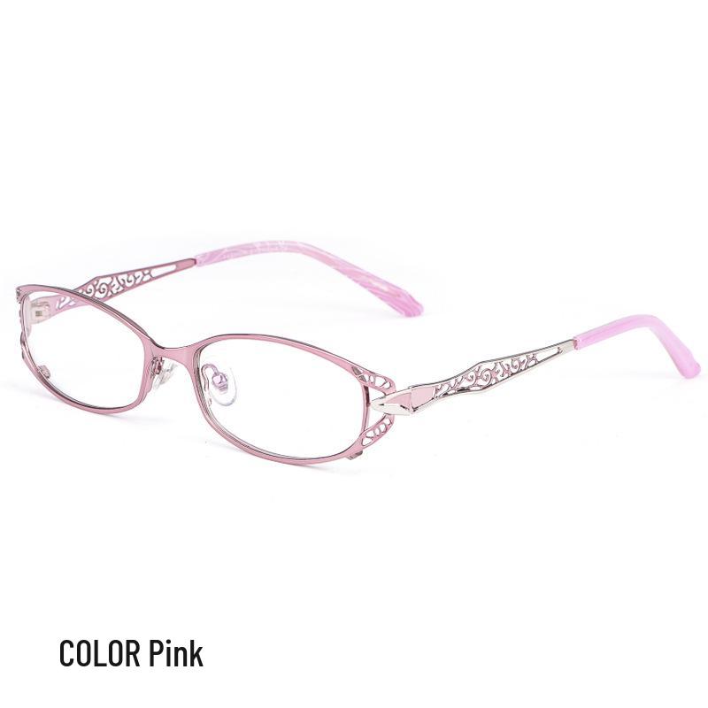 Exquisite Ultra-Light Metal Alloy Glasses Frame for Women with Small Faces