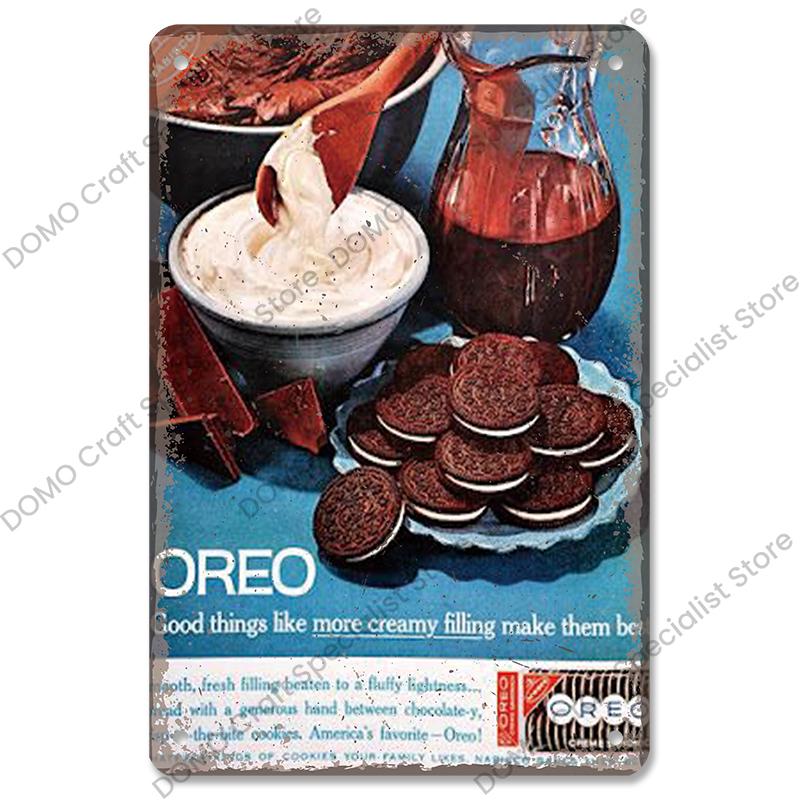 Chocolate Metal Plaque Vintage Delicious Chocolate Bar Cake Metal Tin Signs Retro Wall Decor Coffee Shop Dessert House Bakery