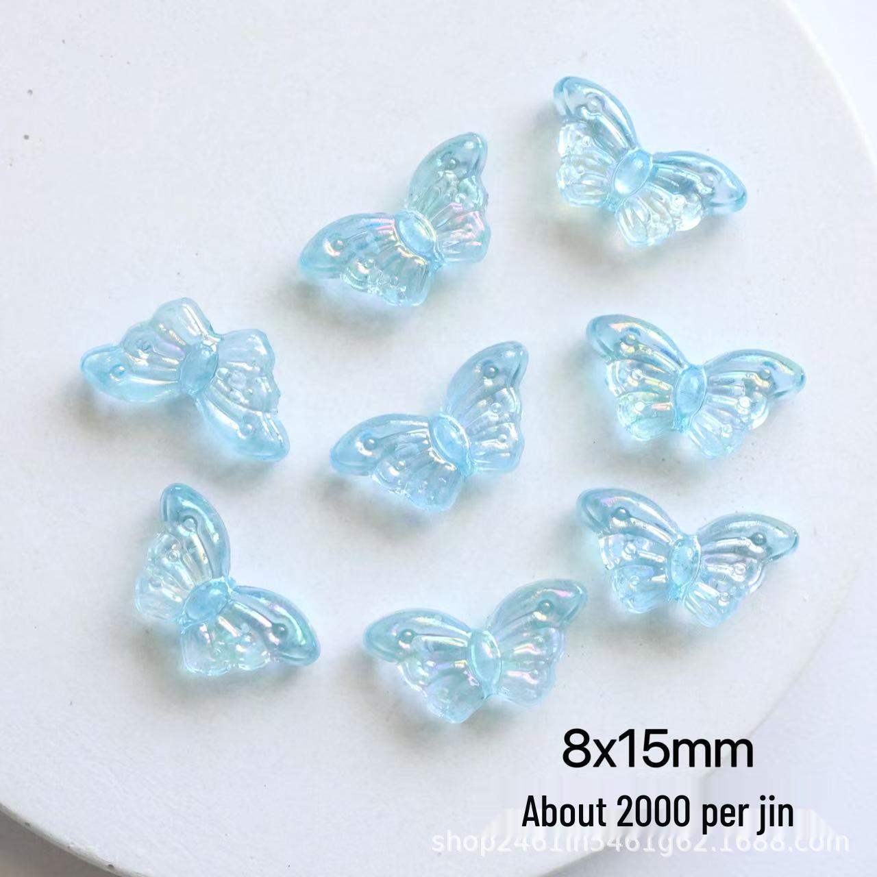 Crystal Clear Butterfly Wing Phone Charm Bracelet