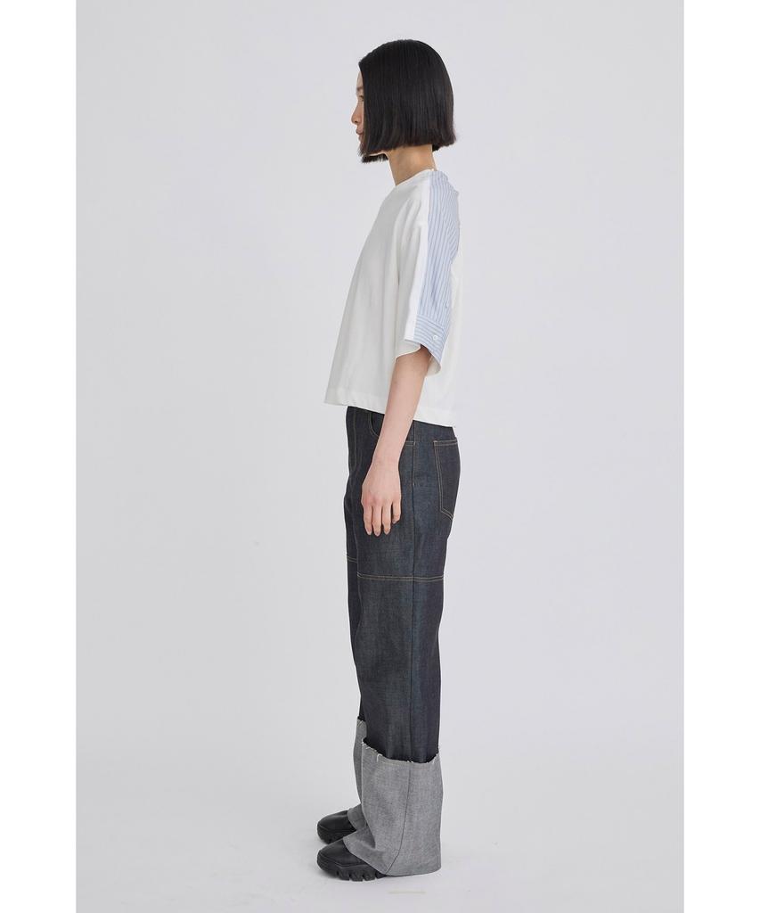 RECODE Twisted Stripe Back Top Rqtam26521Whx