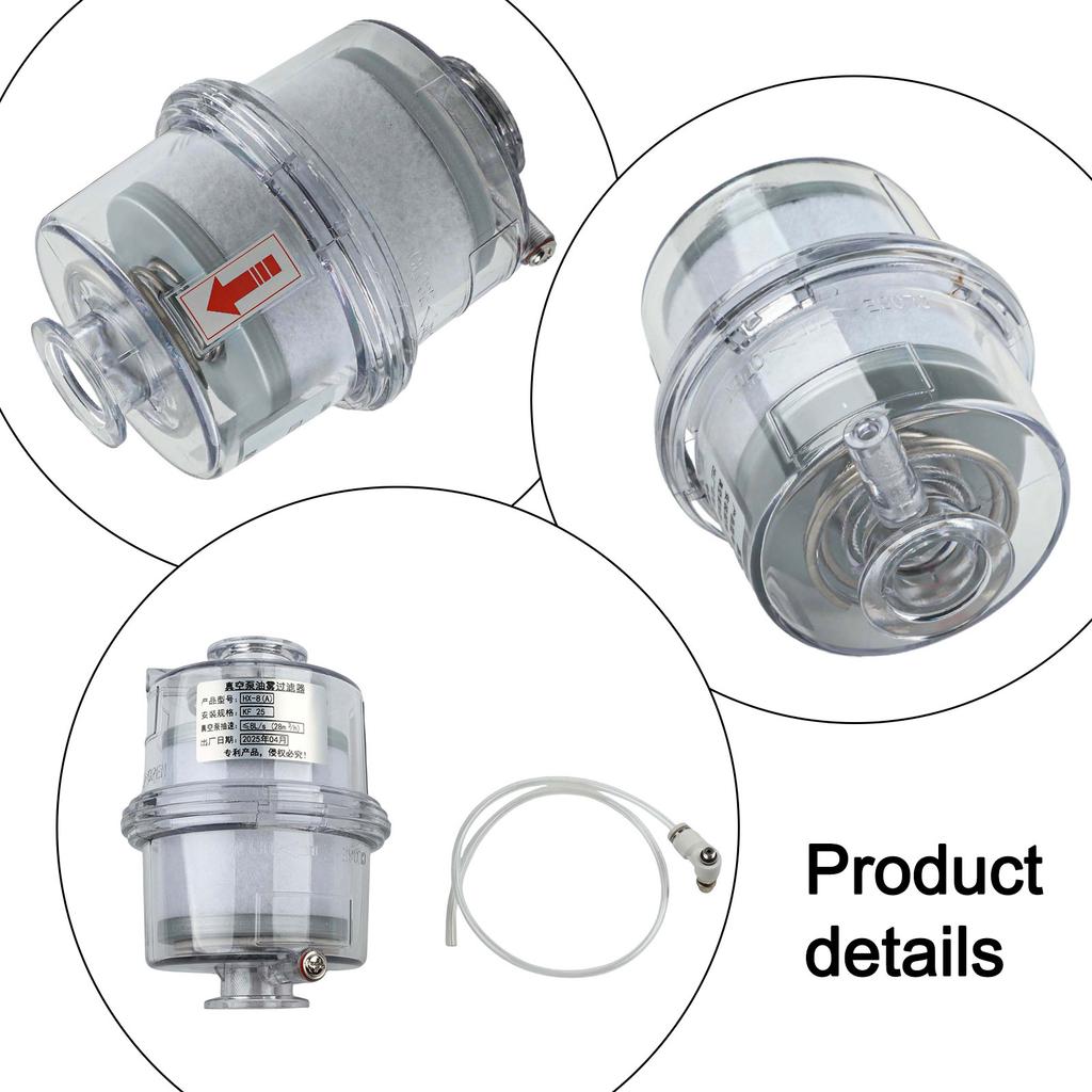 Oil Mist Filter Exhaust Filter KF25/KF40 High-strength Transparent Shell Quick Release Flange Interface Industrial Use