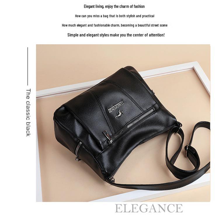 Women's 2025 Large Capacity Messenger Bag - New Fashionable Shoulder Bag for Moms