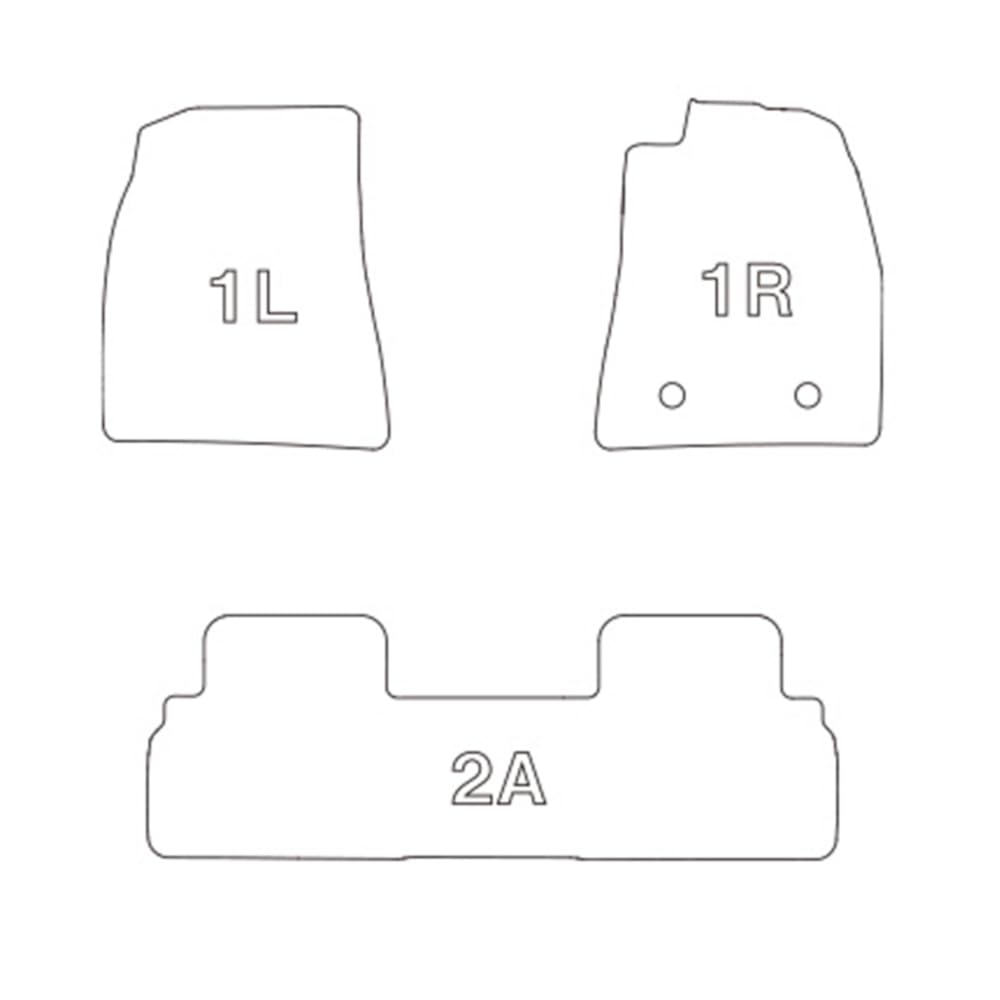 Clazzio Floor Mat 3D Type Set for 1 Tesla Model 3 R3 NEW Rubber Type Black (2021)/6~R5 (2023)/8 EX-8500 [5EEXB8500K]