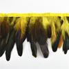 10Meter Rooster Feathers Fringe Trim On Tape Chicken Cock Pheasant Feather for Clothes Ribbon Sewing Flecos Decoration