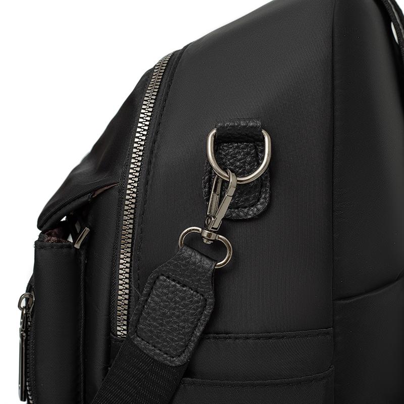 Nylon Backpack Women's Commuter Dual-Purpose Shoulder Bag Large Capacity Travel Backpack
