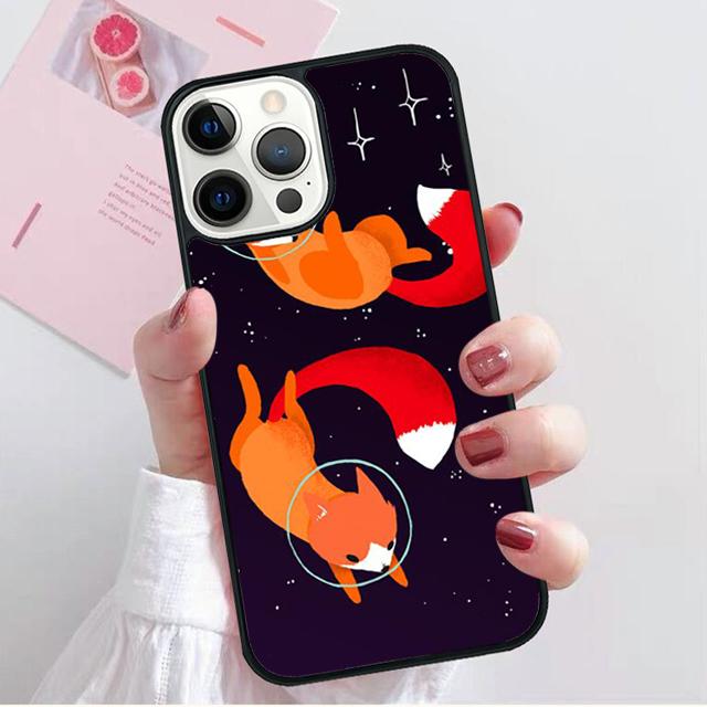 Fox clever vignette Phone Case Cover For iPhone 17 Air 15 16 14 13 12 Pro Max 11 Pro Max Plus Coque Shell