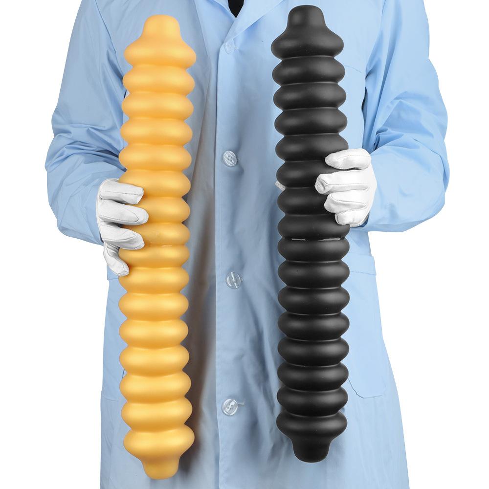 50*7.6cm Extra Long XXL Silicone Double-Ended Ribbed Anal Plug Fisting Textured Dildo Expander Stretch Trainer for Adults S