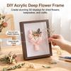 Acrylic Shadow Box Frame A4 Size 5cm Depth for DIY Flower Art Decoration
