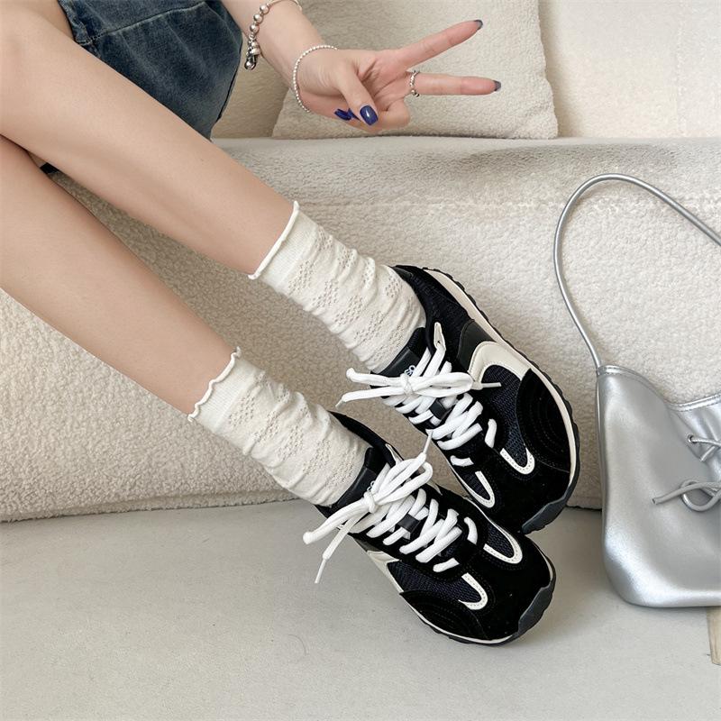 Retro Classic Thick-soled Heightening Breathable German Training Shoes Women's 2025 New Summer Casual Versatile Forrest Gump Sports Shoes