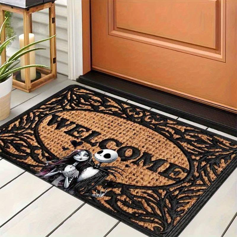 Disney Nightmare Before Christmas Fußmatte Türvorleger Perfekt für Schlafzimmer Badezimmer Küche Saisonale Halloween Dekoration