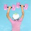 2pcs EVA Water Foam Floating Dumbbell Swimming Pool Water Weight Aerobics Automatic Float Aquatic Barbell Swim Fitness Dumbbell