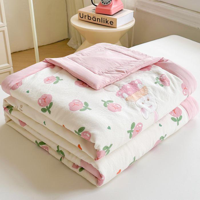 

Летнее одеяло из хлопка Синьцзян - Легкое, Машинная стирка, Чистый стиранный хлопок для общежития или односпальной кровати 70x100cm Infant (Random Color)