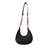 Sophisticated Shoulder Bag Felt Handbag Crossbody Bag with Chain Strap for Women