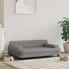 VidaXL Dog Bed, Pet Sofa with Wooden Frame, Basket for Puppies Indoor House, Grey 171879