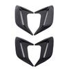 2 Pcs ABS Plastic Car Side Air Outlet Air Flow Mudguard Air Inlet Sticker Shark Gill Air Outlet Simulation Exterior