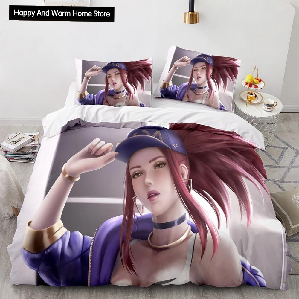 3D Print League Of Heroes Bedding Collection Single Twin Full Queen King Size Game Anime Bed Collection Aldult Boys Bedroom Duvet Cover Collections