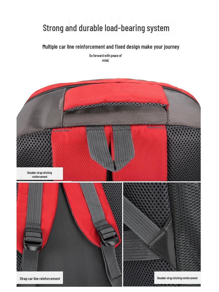 Men's Large Capacity Multifunctional Hiking Backpack - Lightweight Outdoor Travel Bag