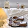 Beautiful Cool Slippers Women's Summer Wear Casual Slippers French Evening Fairy Style Sandals Thick-soled Wedges