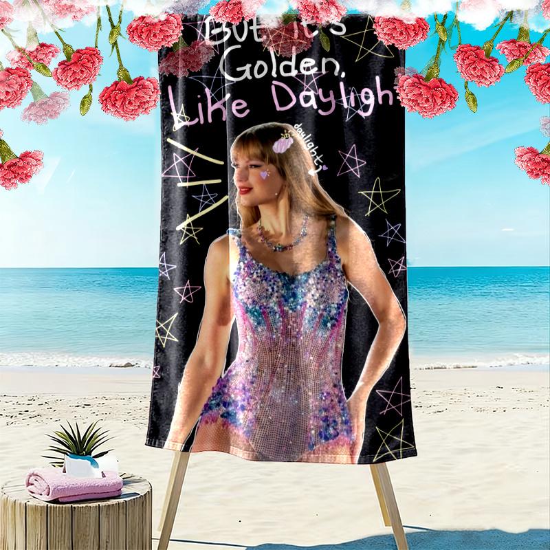 Taylor Swift Towel, Large Soft Quick Dry Towel for Beach Camping Swimming