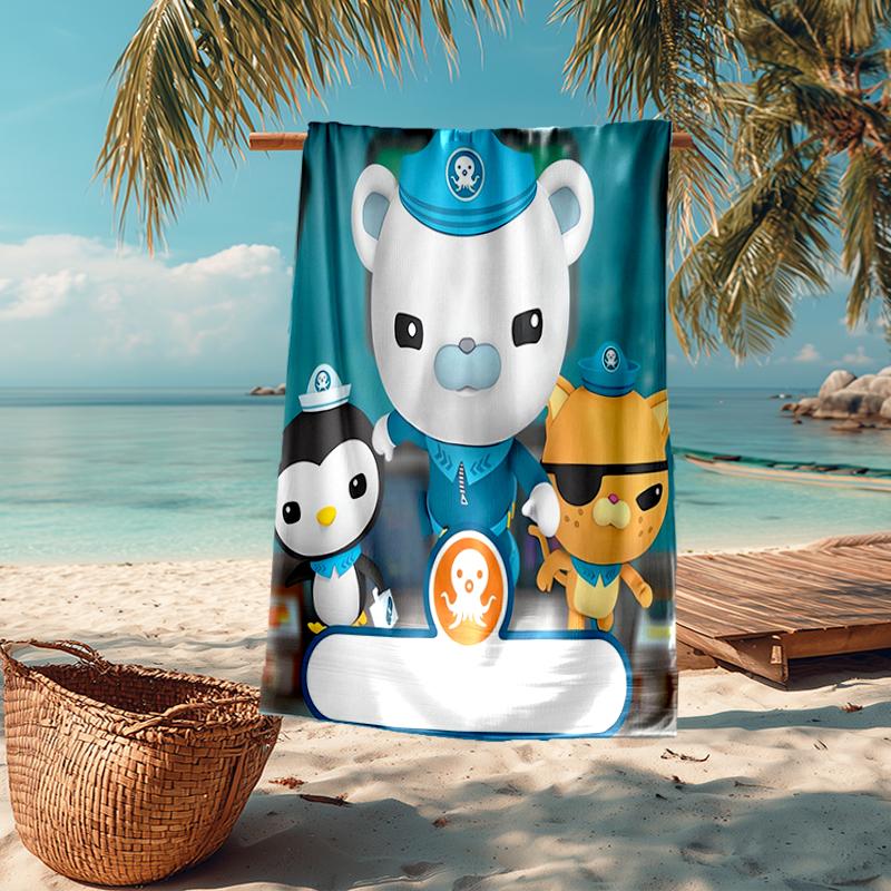 Ultra-Soft Beach Towel with The Octonauts Theme,Ideal for Pool - Camping, Diving - Perfect Travel Essential, Vibrant Beach Towel.