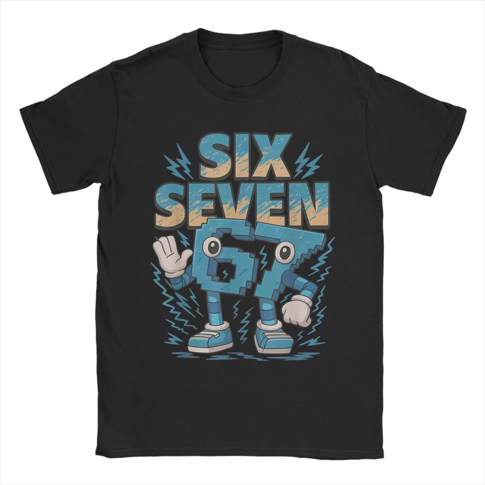 

Kids Meme 67 Six Seven 6 7 Italian Brainrot Printed T Shirts Mens Women Cotton Funny TShirt Crewneck Tee Shirt Short Sleeve S