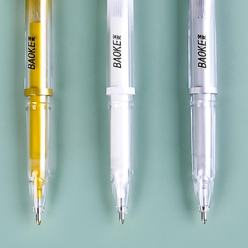 Highlighter Gelstift 1mm Feiner Liner Stift Kunst Zeichenstift Weiß Silber oder Golden Für Künstler Anfänger Student Kunst Zeichnung