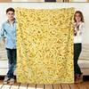 Noodle Pattern Flannel Blanket Soft Cozy Throws Napping Travel Use