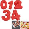 1Pcs 10 Inches Number Baking Moulds Large Silicone 3D Number Cake Moulds DIY Baking Moulds Number Shape 0-9 For Birthday
