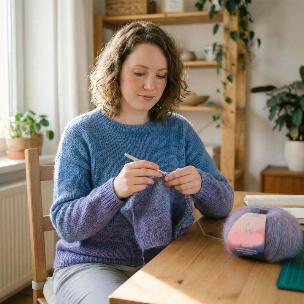 Laine pour tricot à la main et crochet