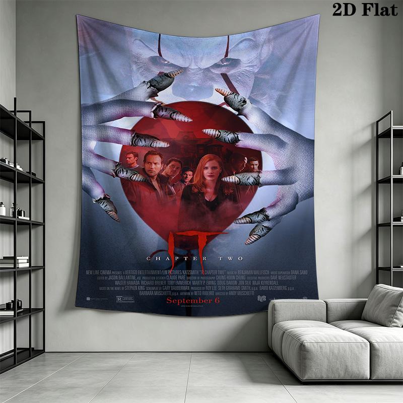 Horror Movie Characters Tapestry Tapestry Background Cloth Wallmounted Wall Covering Decoration Christmas Gift Homestay Soft Decoration Tapestry