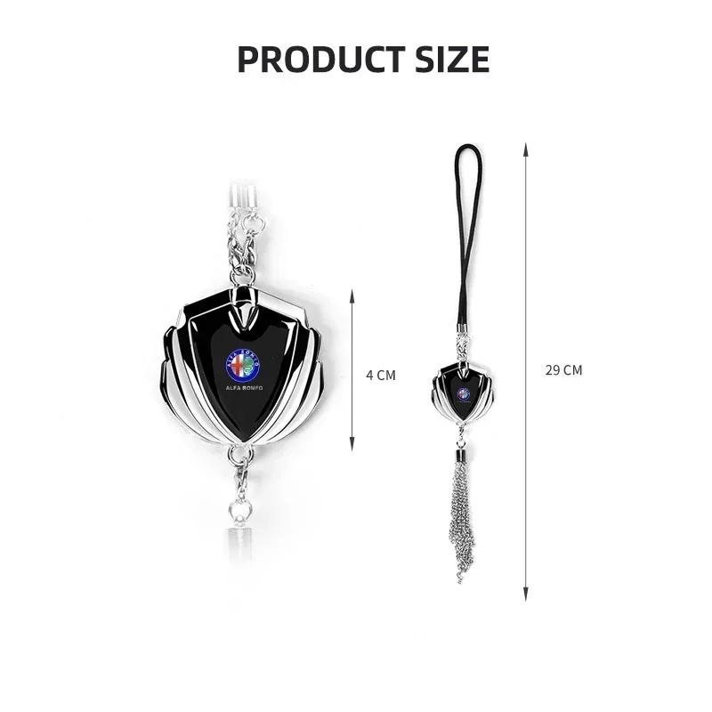 New Auto Rearview Mirror Pendants Car Interior Decoratoin Accessories for Alfa Romeo 4C 159 Spider Giulia Giulietta 156 147