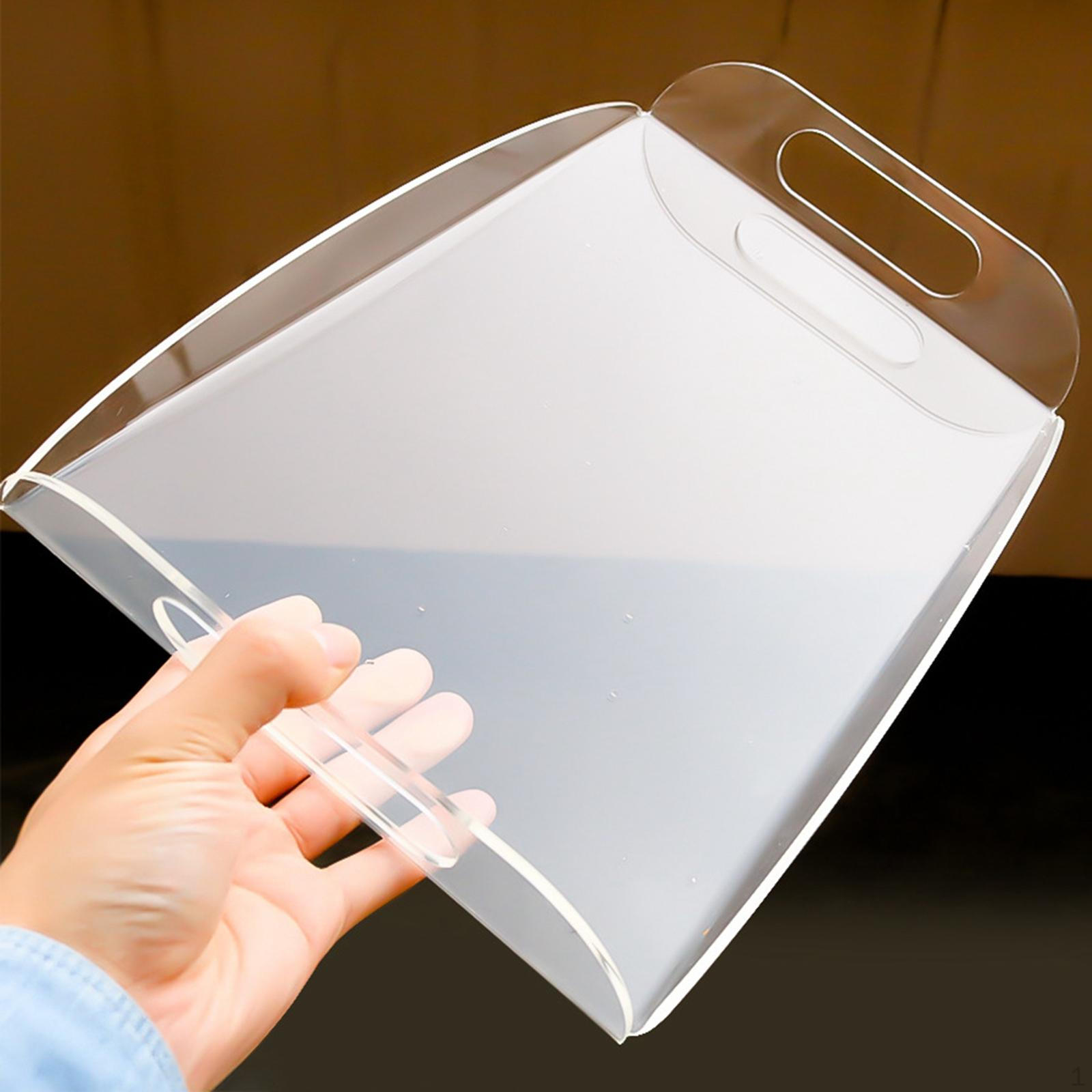 

Прозрачный акриловый поднос с ручками для хранения фруктов