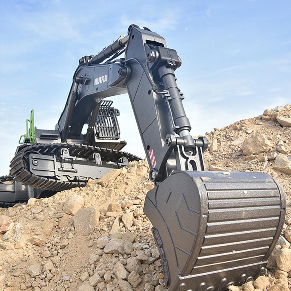 1/14 HUINA 1593 582 RC Excavator 2.4G Radio Controlled Car Engineering toy Dumper Truck crawler Alloy Tractor Loader