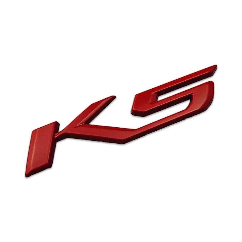 AABJB1 Metal Car Fender Side Sticker Tail Trunk Badge Decals for KIA K5 Emblem Auto Exterior Decoration
