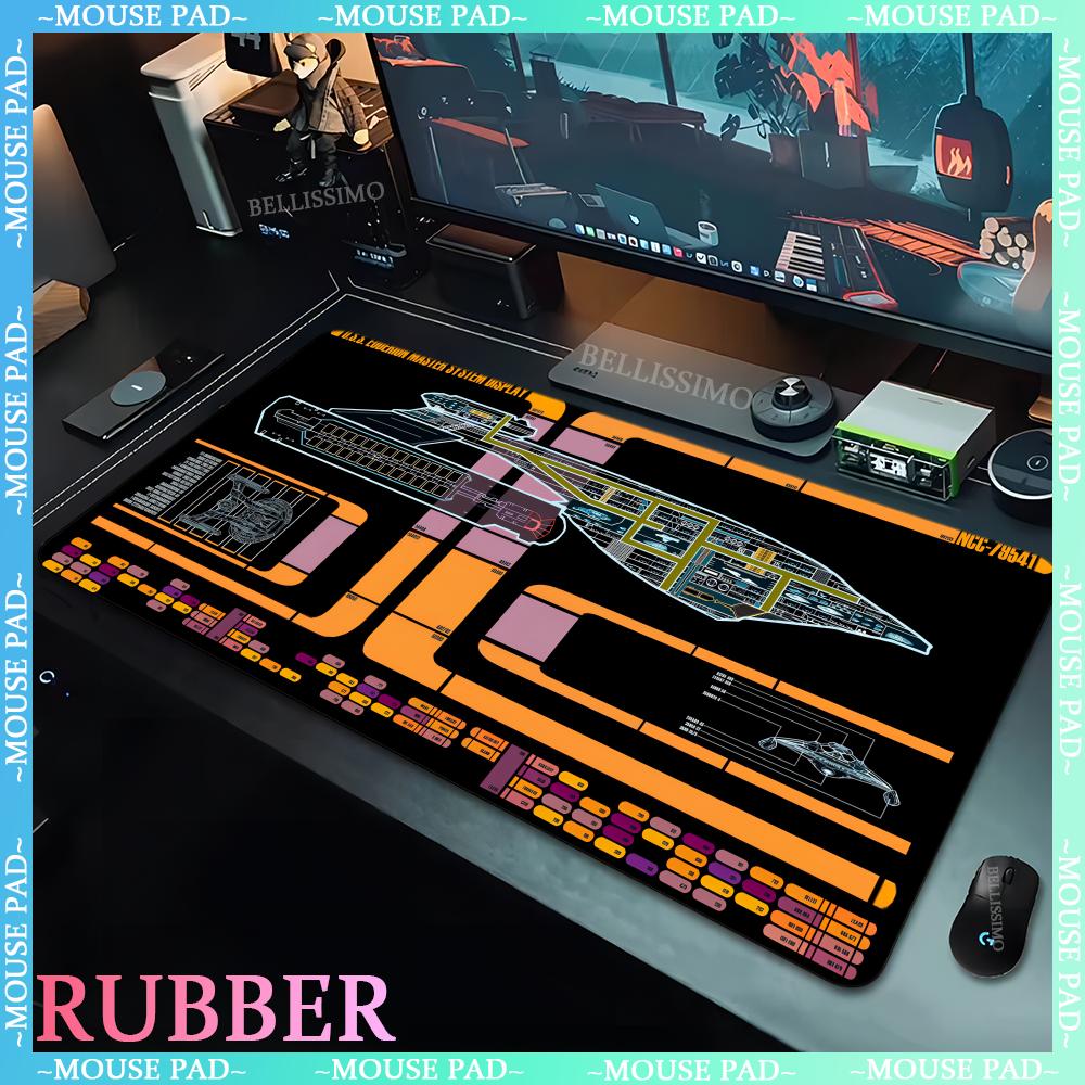 Large rubber nonslip game mat computer game player star trek XXL mouse pad cartoon keyboard mousepad desktop computer desk mats