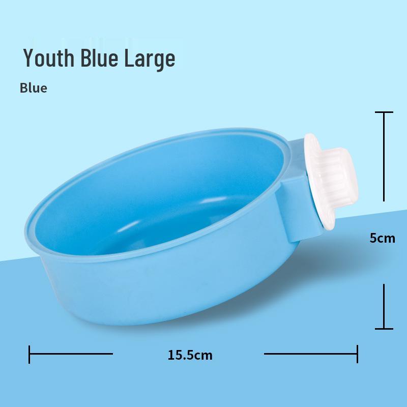 Stainless Steel Anti-Spill Hanging Pet Bowl for Cats, Dogs, and Rabbits