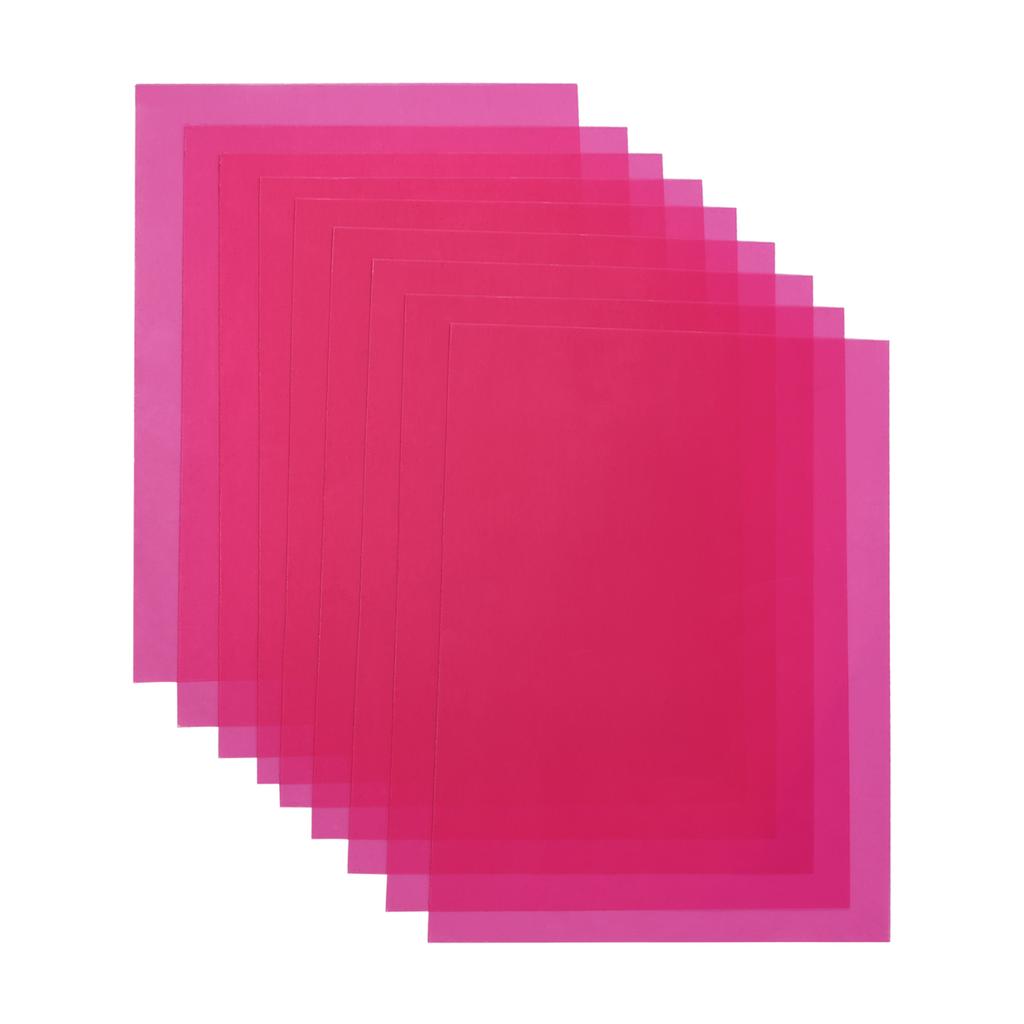 9PCS 30 * 20cm Photography Light Color Filters Set Transparent Light Gel Sheet for Studio Photography Portrait Video Shooting