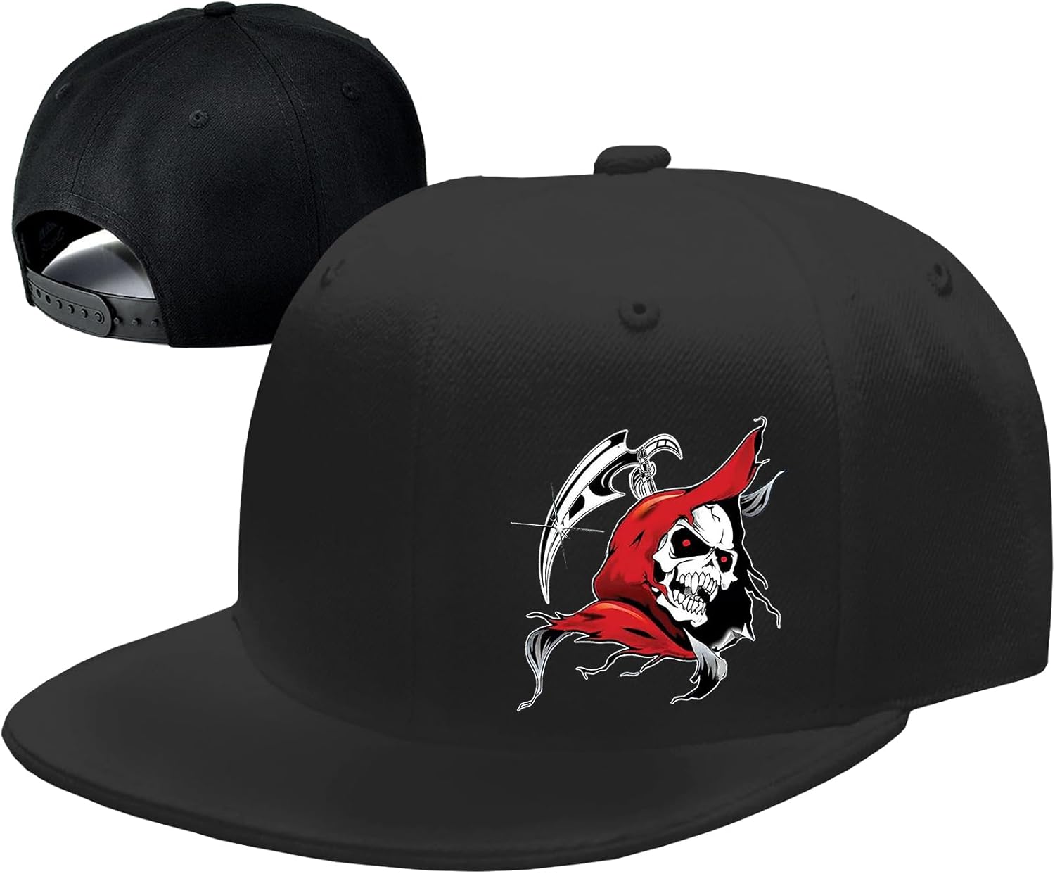 Jesus Fish Symbol Black Snapback Cap Unisex Adult Adjustable Baseball Hat Outdoor Wear One Size