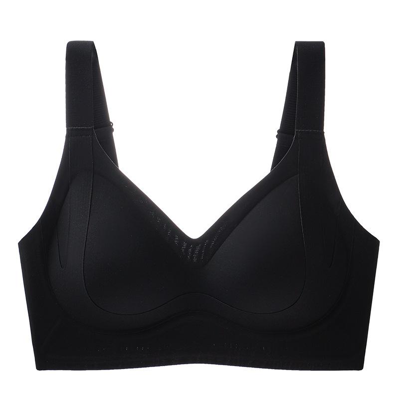 Summer cold muscle cool feeling seamless underwear women gather and close sub-breasts anti-sagging ultra-thin fixed cup comfortable back bra