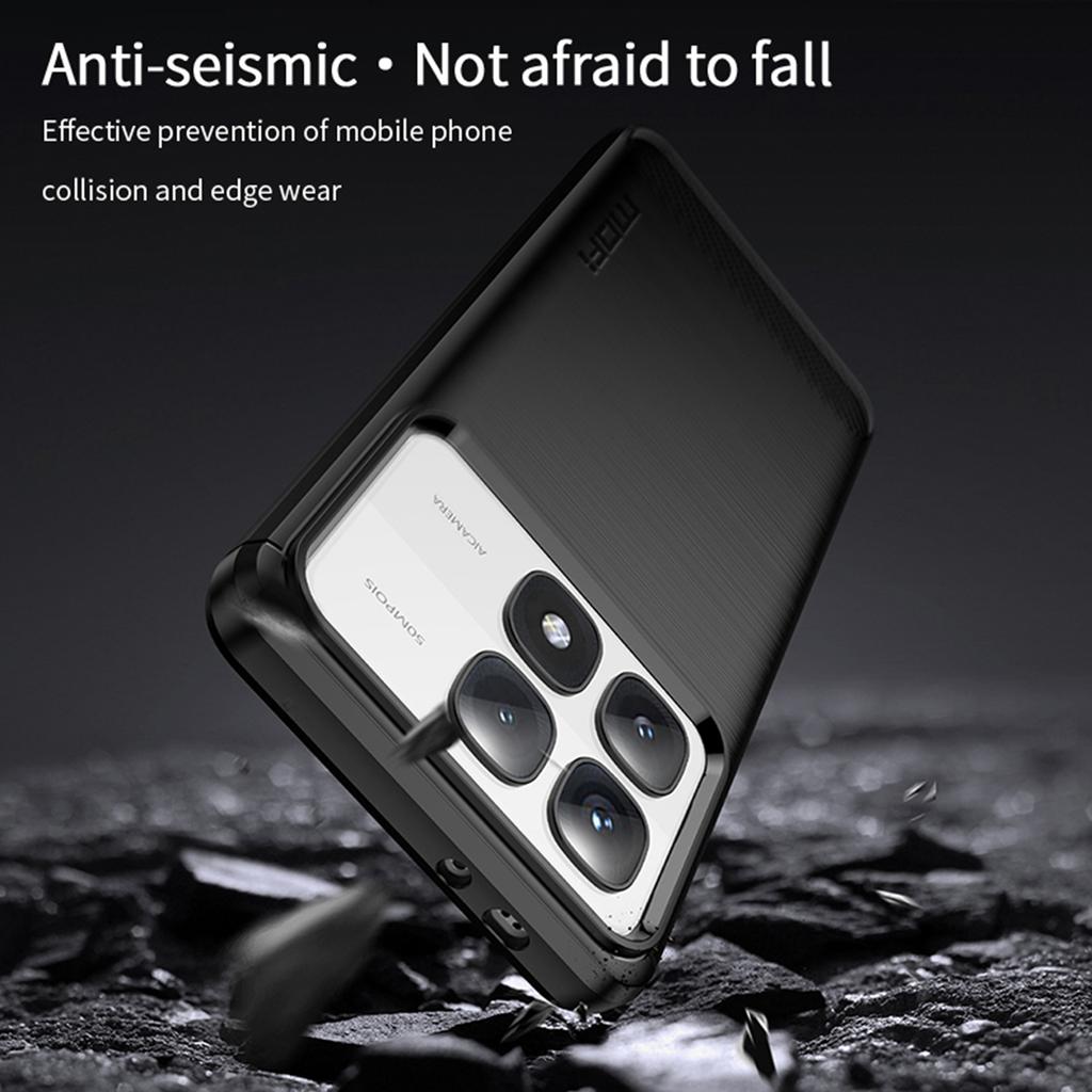 MOFI JK TPU Series-1 For Xiaomi 14T Pro/14T Case Carbon Fiber Texture TPU Soft Phone Cover