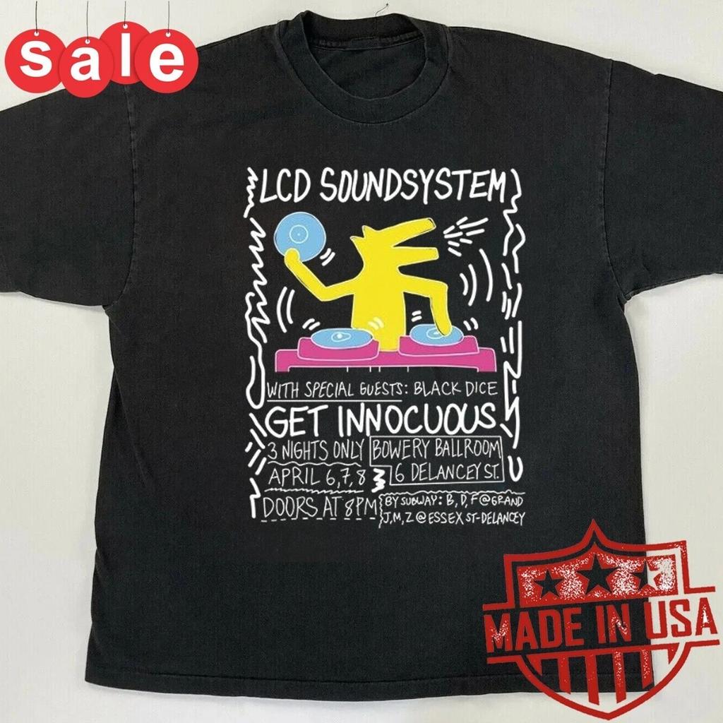 Rare LCD Soundsystem Get Innocuous Cotton Unisex Shirt All Sizes 1TR85