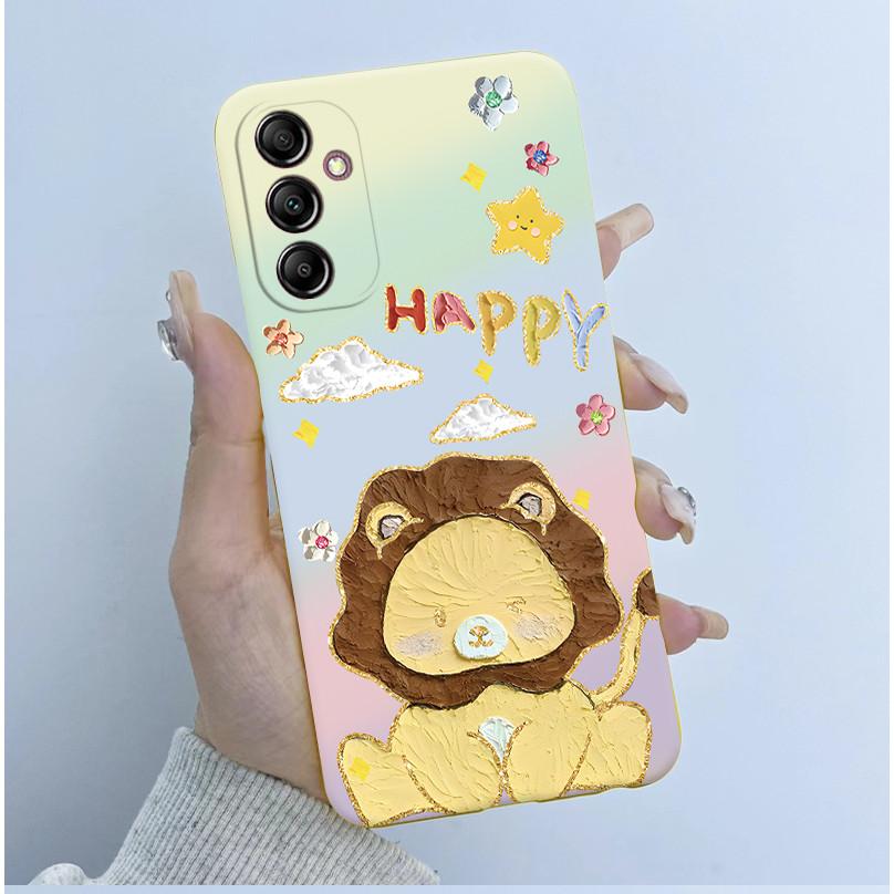 For Samsung Galaxy A14 4G Case A145 Soft TPU Silicone Cover Cute Astronaut Panda Phone Case For Samsung A14 5G A146B Coque Funda