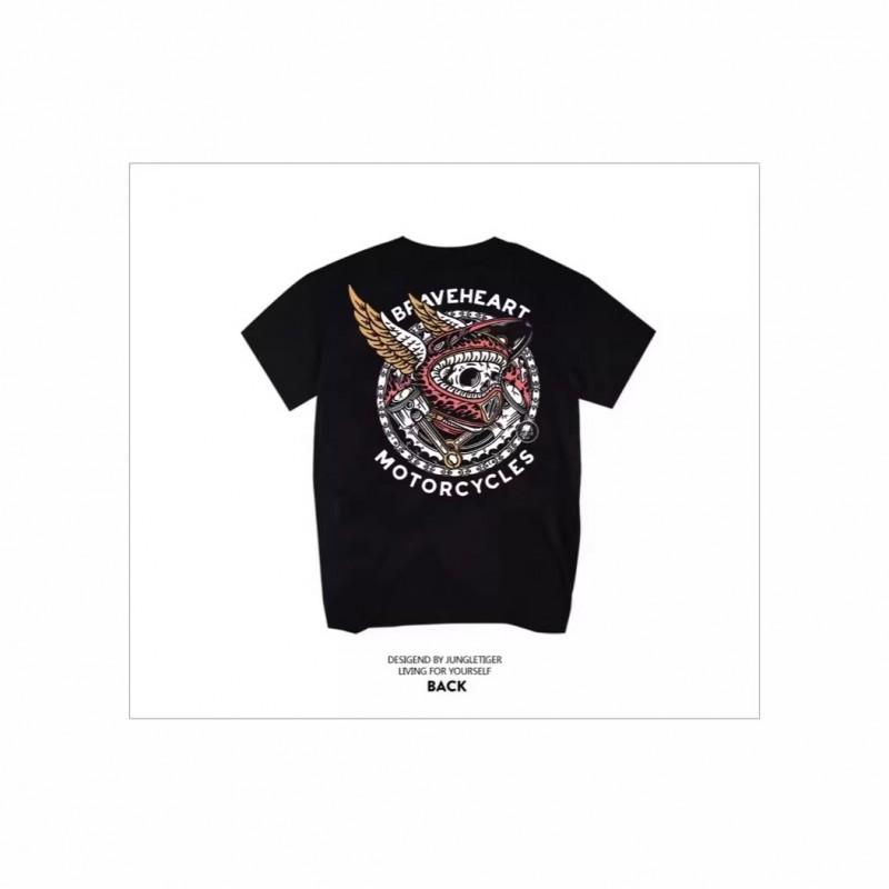 Mens Oversized Graphic Tee With 3D Skull Print Crew Neck Short Sleeve Cotton T-Shirt Casual Streetwear